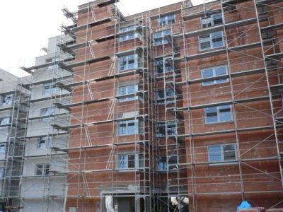 Novostavba bytového domu Pardubice Lešení Vanko