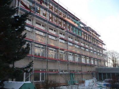 Nástavba školy Jablonné nad Orlicí Lešení Vanko
